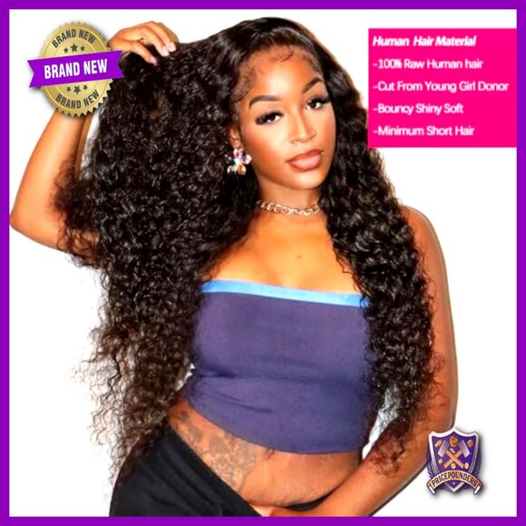 Deep Wave Human Hair Bundles 20 22 24 Inches Brazilian Virgin Hair
